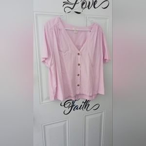 Cute button down crop top